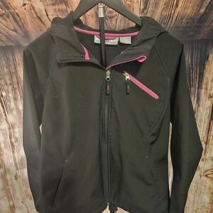 Free Tech Black and Pink Jacket with Hood